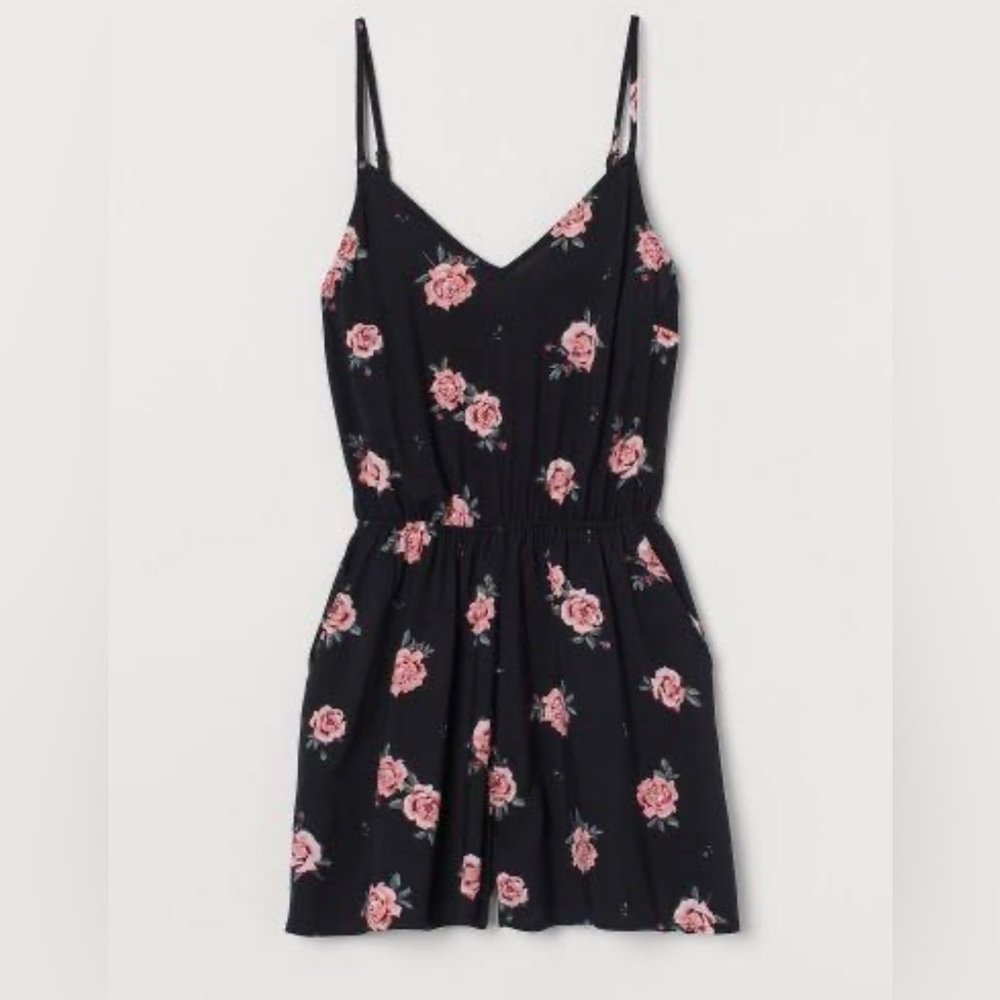 H&M Floral Sleeveless Romper Size 8